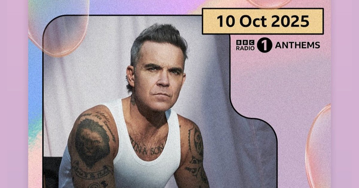 

							Robbie chante dans l'émission BBC Radio 1 Live Lounge.