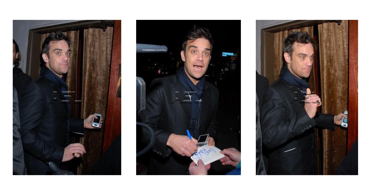 Robbie au Hyde Club le 16 Janvier