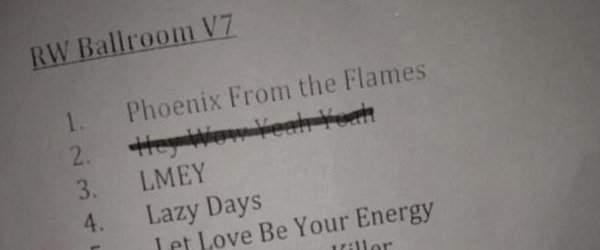 Leeds : Set List et premières images