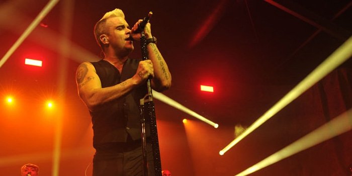 La soirée Gold de Chopard avec Robbie Williams