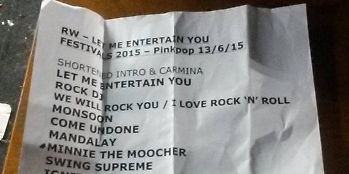 Pinkpop : La Setlist