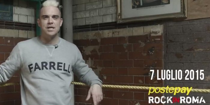 Vidéo inédite : Robbie à Rome le 7 Juillet
