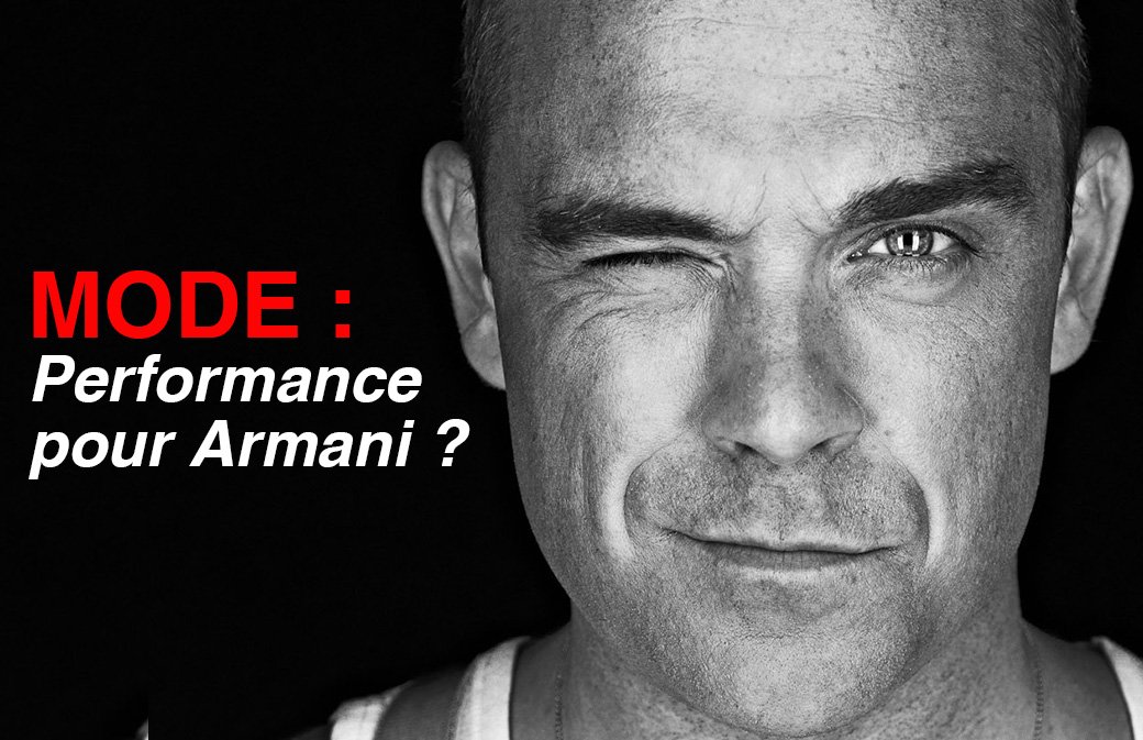 Mode : Performance de Robbie Williams pour Armani?