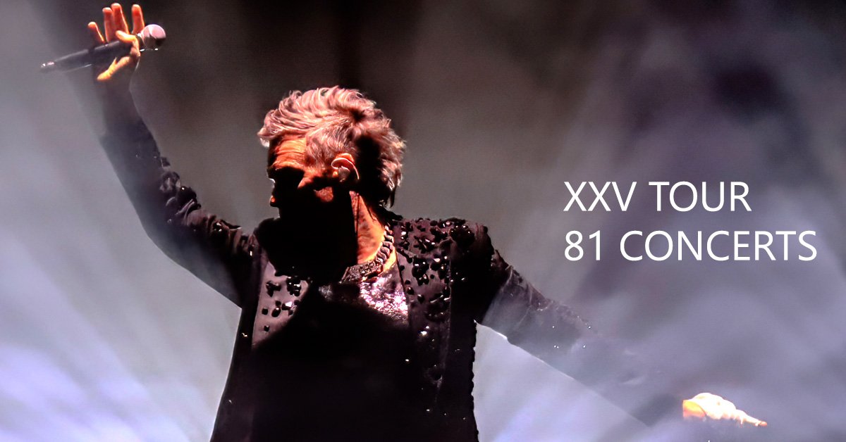 XXV Tour : 81 concerts !