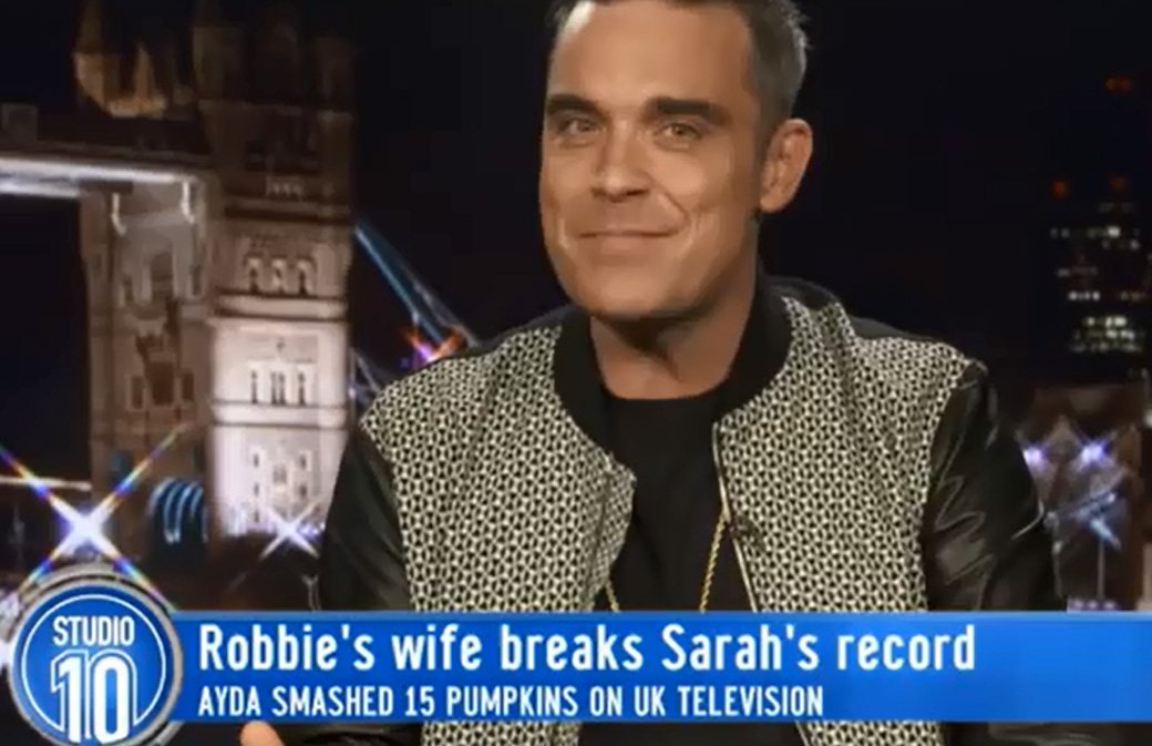 Robbie dans l'émission Studio 10 en Australie