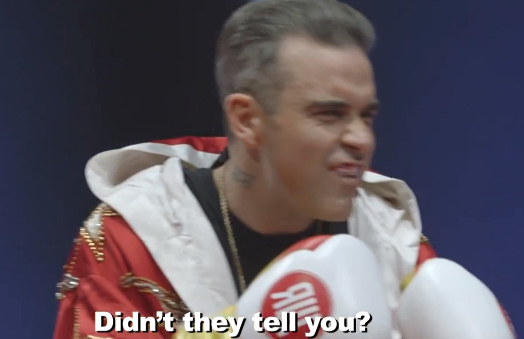 Robbie Williams se parodie lui-même dans une vidéo